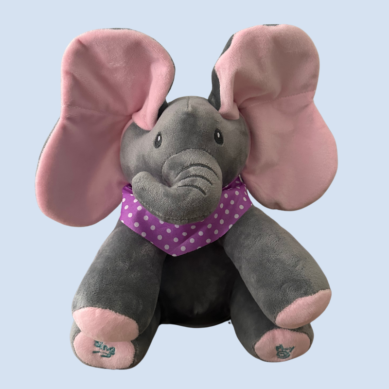 Peluche Éléphant Interactif Musical