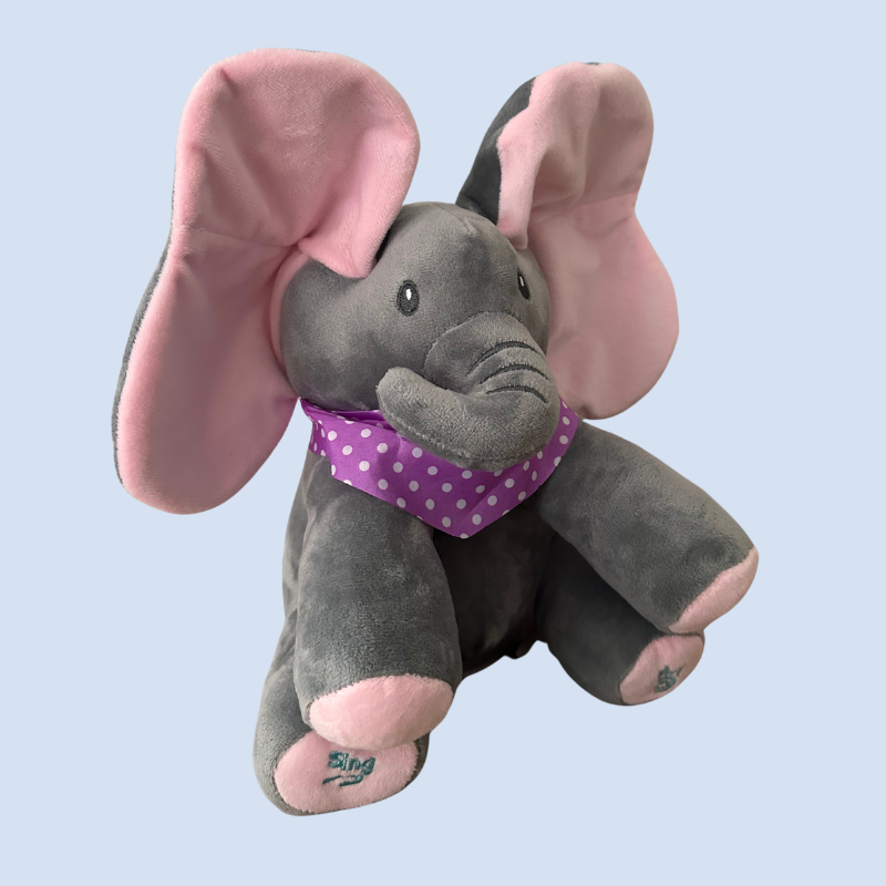 Peluche Éléphant Interactif Musical