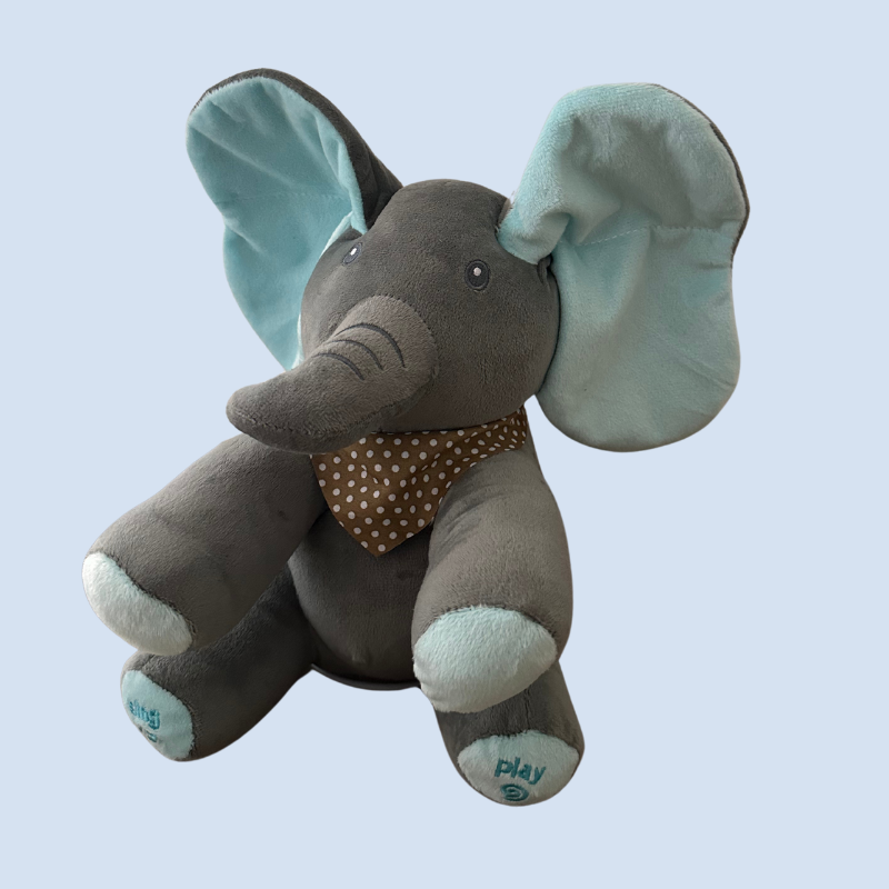 Peluche Éléphant Interactif Musical